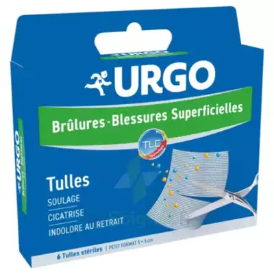 Urgo Brûlures - Blessures Superficielles Tulles Petit Format 5x5cm B/6 à TRUCHTERSHEIM